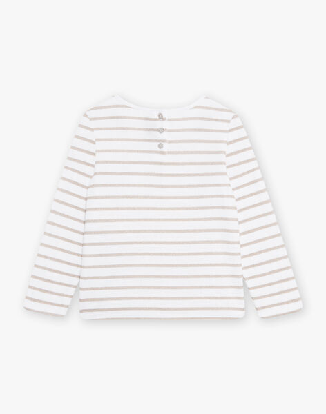 T-shirt marinière argent et blanc DROMARETTE 2 / 22H2PFQ5TML001