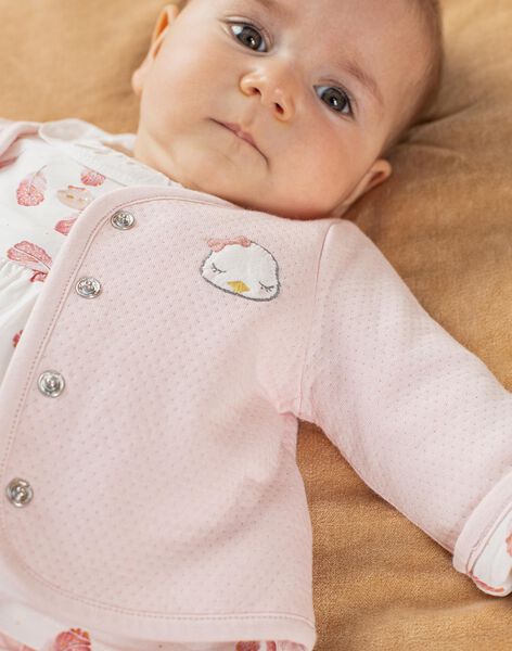 Veste réversible rose bébé fille DOLLY / 22H0CFH1VES307