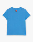 T-shirt bleu phosphorescent FOSSAGE / 23E3PGC2TMC201