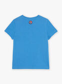 T-shirt bleu phosphorescent FOSSAGE / 23E3PGC2TMC201