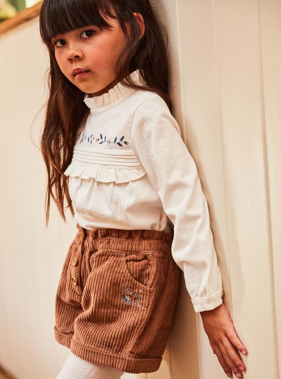 Short brun en velours DIASHOETTE / 22H2PFY1SHOI802