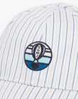 Casquette à rayures beige et bleu FRECASAGE / 23E4PGI2CHA000
