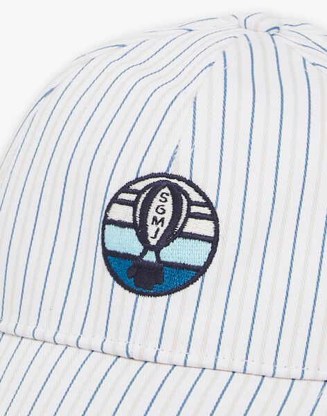 Casquette à rayures beige et bleu FRECASAGE / 23E4PGI2CHA000