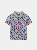 Polo avec motifs voiliers MONOPLAGE / 25E3PGJ1POLJ920