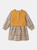 Robe bi-matière carreaux LALESLIE / 24H1BFO1ROB001