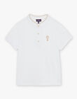 Polo blanc avec montgolfière FREMALAGE / 23E3PGI1POL000