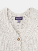 Cardigan Ecru chiné LUCARDETTE / 24H2PFM1CAR006