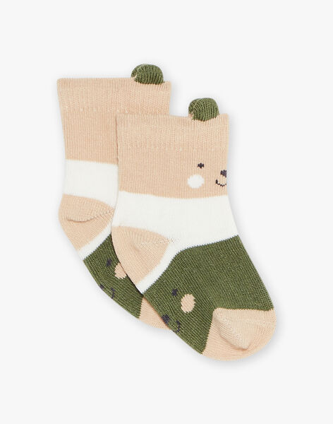 Chaussettes rayées multicolore à Jacquard ourson FAGEGE / 23E4BGD2SOQ801