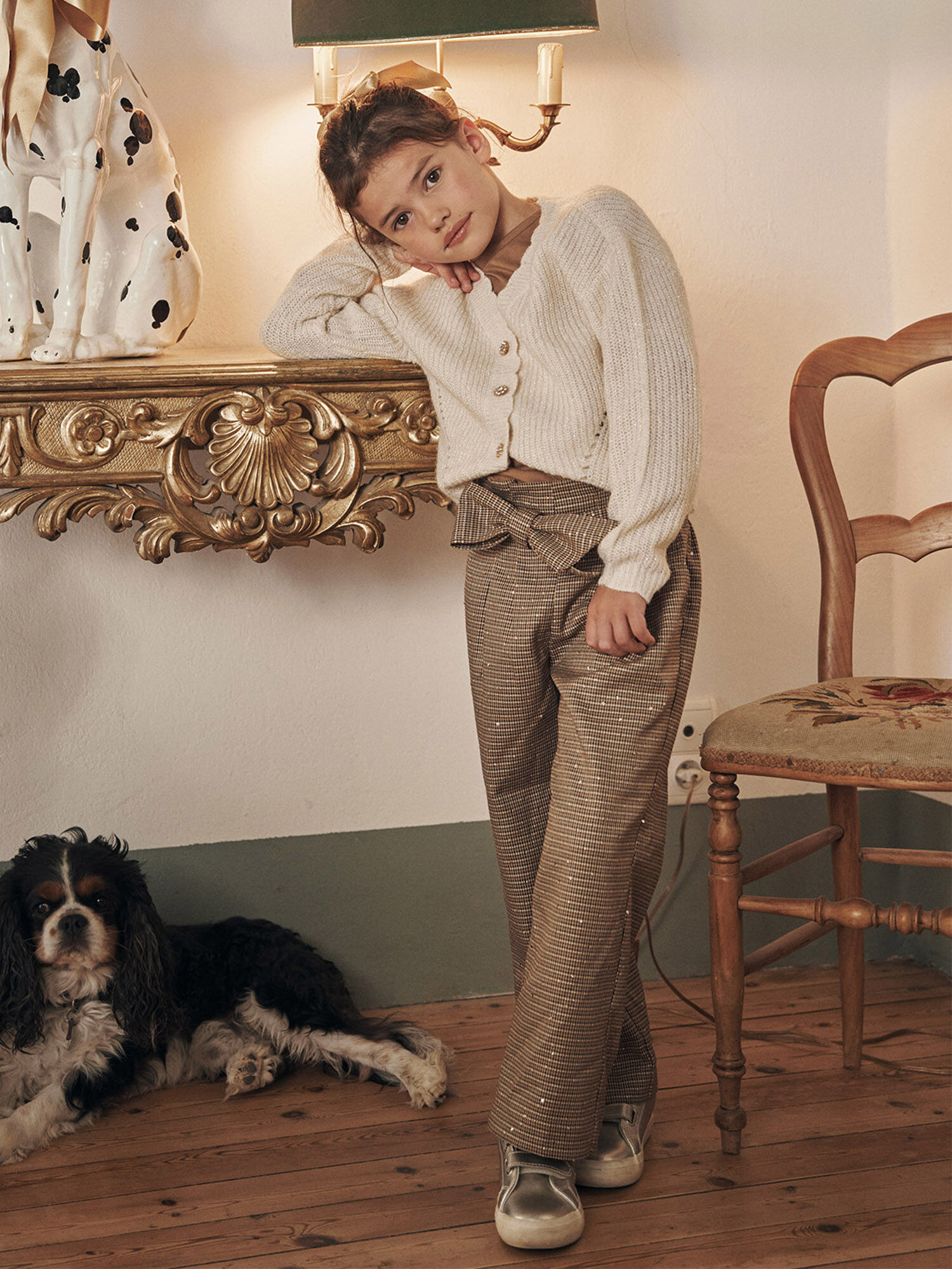 Pantalon marron fille shop