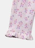 Pyjama rose imprimé fleuri Fille NUICARETTE / 25H5PFB1PYJ311