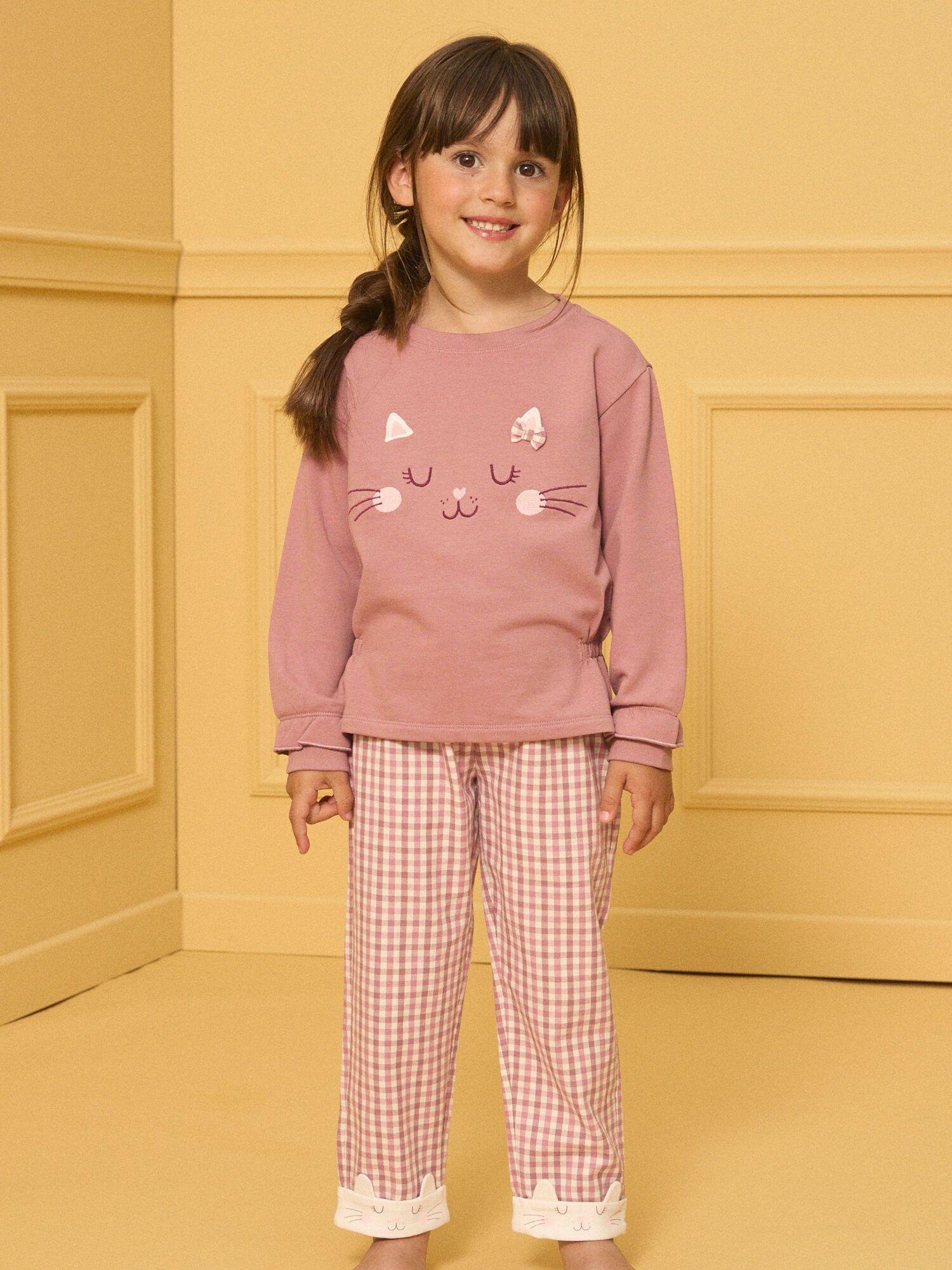 Pyjama molleton fille discount