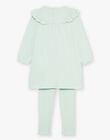 Pyjama en coton vert pâle avec danceuses et cygnes FLONETTE / 23E5PF21CHN614