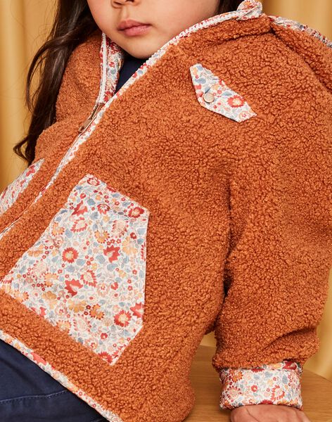 Veste réversible à capuche marron DRIPOETTE 2 / 22H2PFV1CAP821