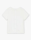 T-shirt écru à manches courtes à motif plage et animaux FAVICTOR / 23E1BGQ1TMC001