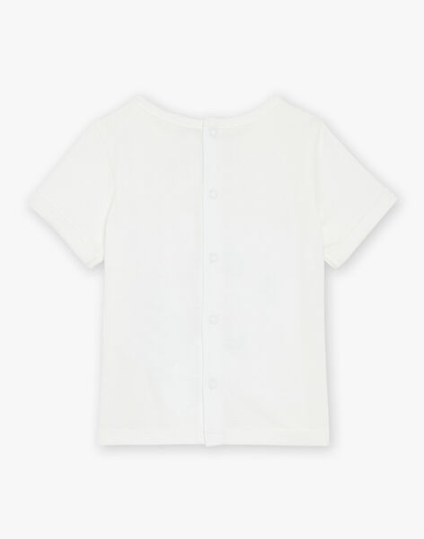 T-shirt écru à manches courtes à motif plage et animaux FAVICTOR / 23E1BGQ1TMC001