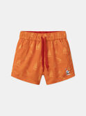 Short de bain orange à motif magique  MRUMOUAGE / 25E4PGC7MAIE405