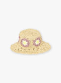Chapeau de paille beige LACHETTE / 24H4PFI1CHA009