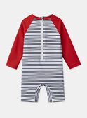Combinaison de bain UPF 50+ rayée MISEB / 25E4BGC2CBB001
