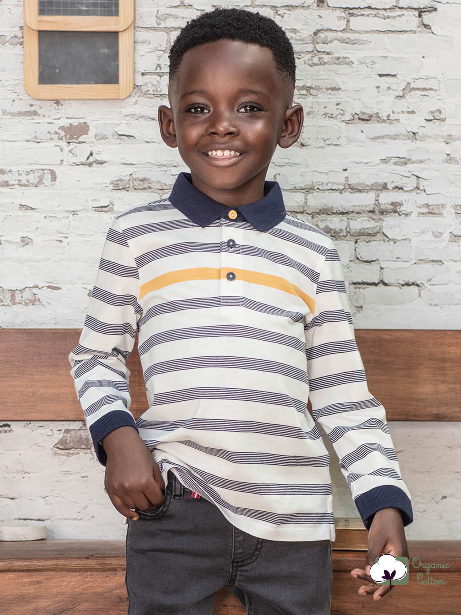 Polo manches online longues enfant