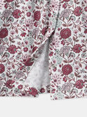 Blouse imprimé fleuries à volants sur le col et les épaules Bébé Fille NAELISE / 25H1BFL1TEE001