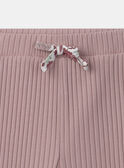 Legging évasé rose pâle Fille NIFLERETTE / 25H2PFL2LG303