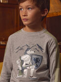 T-shirt Gris Chevalier  LADOUBAGE / 24H3PGQ1TMLJ920