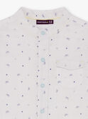 Chemise blanche manches longues retroussables enfant garçon TYWOLAGE / 20E3PGZ2CHM000