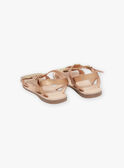 Sandales ouvertes dorées en cuir  FASILETTE / 23N10PF62D0E954