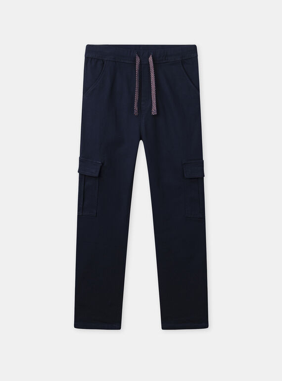 Pantalon bleu marine Garçon NOMARAGE / 25H3PGP1CFP705