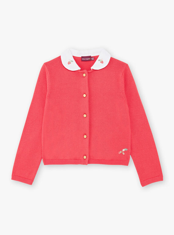 Cardigan rose col claudine ZOPAETTE / 21E2PFJ1CARD323