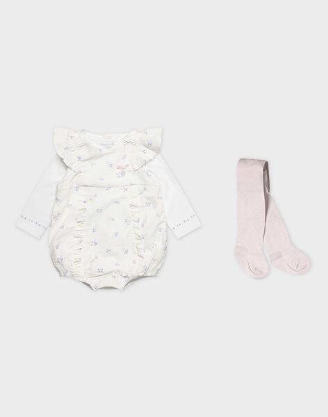 Ensemble Ecru 3 Pieces Barboteuse Body Et Collant Bebe Fille Les Jours Fleuris Naissance Sergentmajor Ensemble Ecru 3 Pieces Barboteuse Body Et Collant Bebe Fille Les Jours Fleuris Naissance Sergentmajor