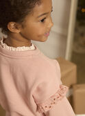 Sweat rose doublé polaire LOISWETTE / 24H2PFU1SWEK007