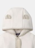 Veste écru avec poches tête d'ours Bébé Garçon NINESTOR / 25H1BGE1VES001