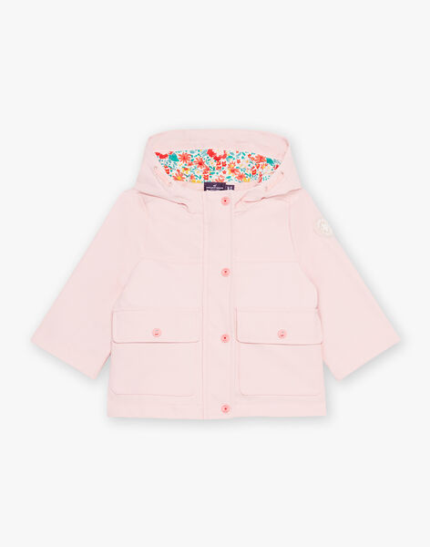 Imperméable rose ciré à capuche 3 en 1 FIMARION / 23E1BF51IMP318