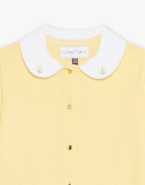 Cardigan jaune en coton FRITETTE 2 / 23E2PFJ3CAR010
