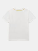 Tee Shirt Manches Courtes Blanc KITIAGE / 24E3PGC1TMC632