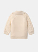 Gilet torsadé doublé fourrure LASUTIN / 24H1BGR1GILA001