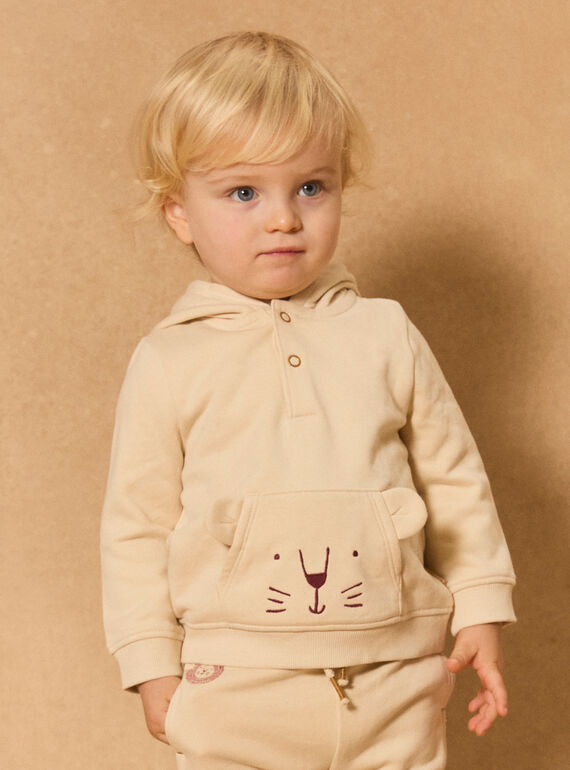 Sweat à capuche visage d'animal MAADRIEN / 25E1BG71JGH114
