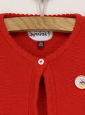 Cardigan rouge RAFULIETTE / 19E2PFC1CARF505