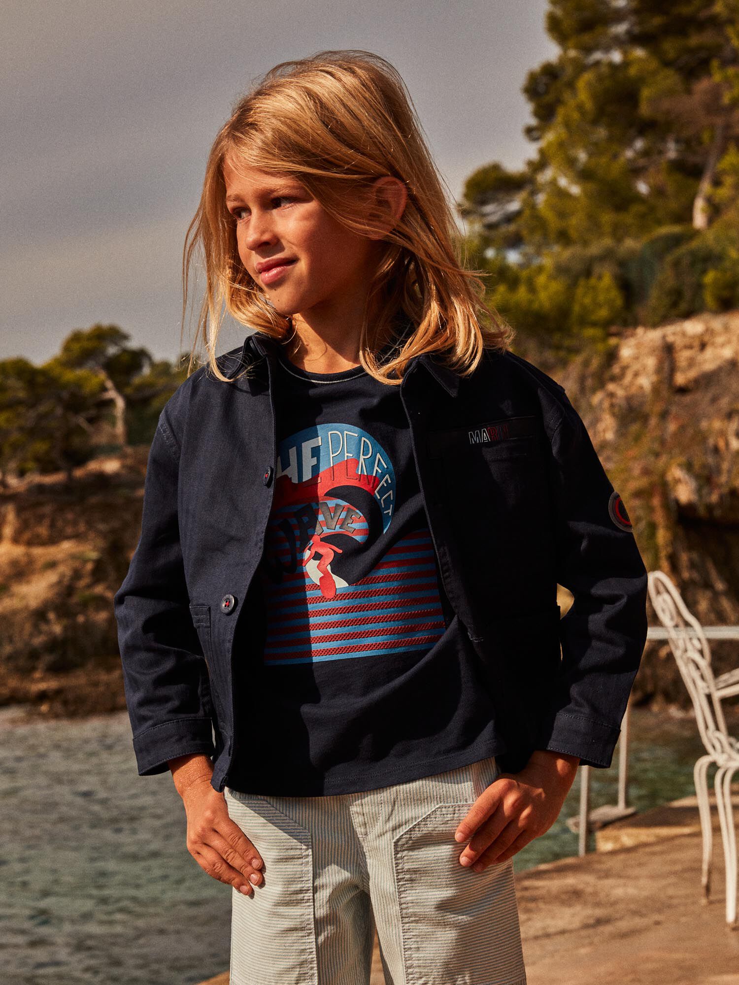 Sergent major veste garçon discount
