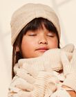 Bonnet beige en tricot FRABONETTE / 23E4PF51BON808