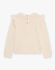 Pull écru en maille torsadée DIAPULETTE / 22H2PFY1PUL808
