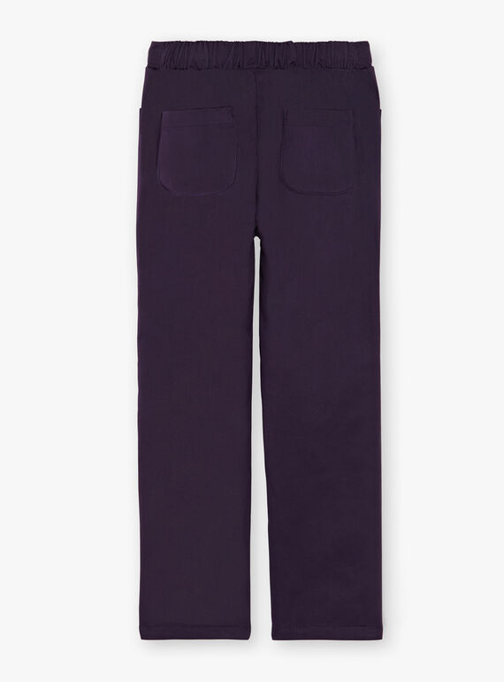 Pantalon violet avec broderie  VLIJOETTE / 20H2PFS1PAN718