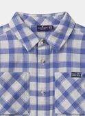 Chemise à Carreaux Bleu MEMINAGE / 25E3PG81CHM001