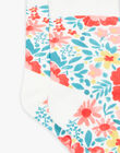 Chaussettes écrues à fleurs FECHOETTE / 23E4PFB1SOQ001