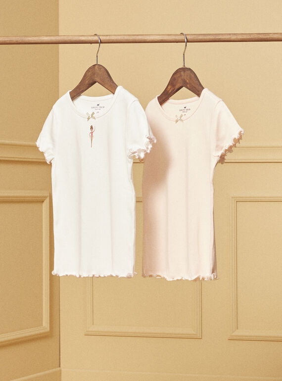 Lot de 2 t-shirts Ballerines LUITOETTE / 24H5PF51HLI801