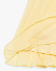 Robe en mousseline plissée jaune soleil et bloomer bébé fille CYEVA / 22E1BF32ROB102