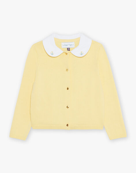 Cardigan jaune en coton FRITETTE 2 / 23E2PFJ3CAR010