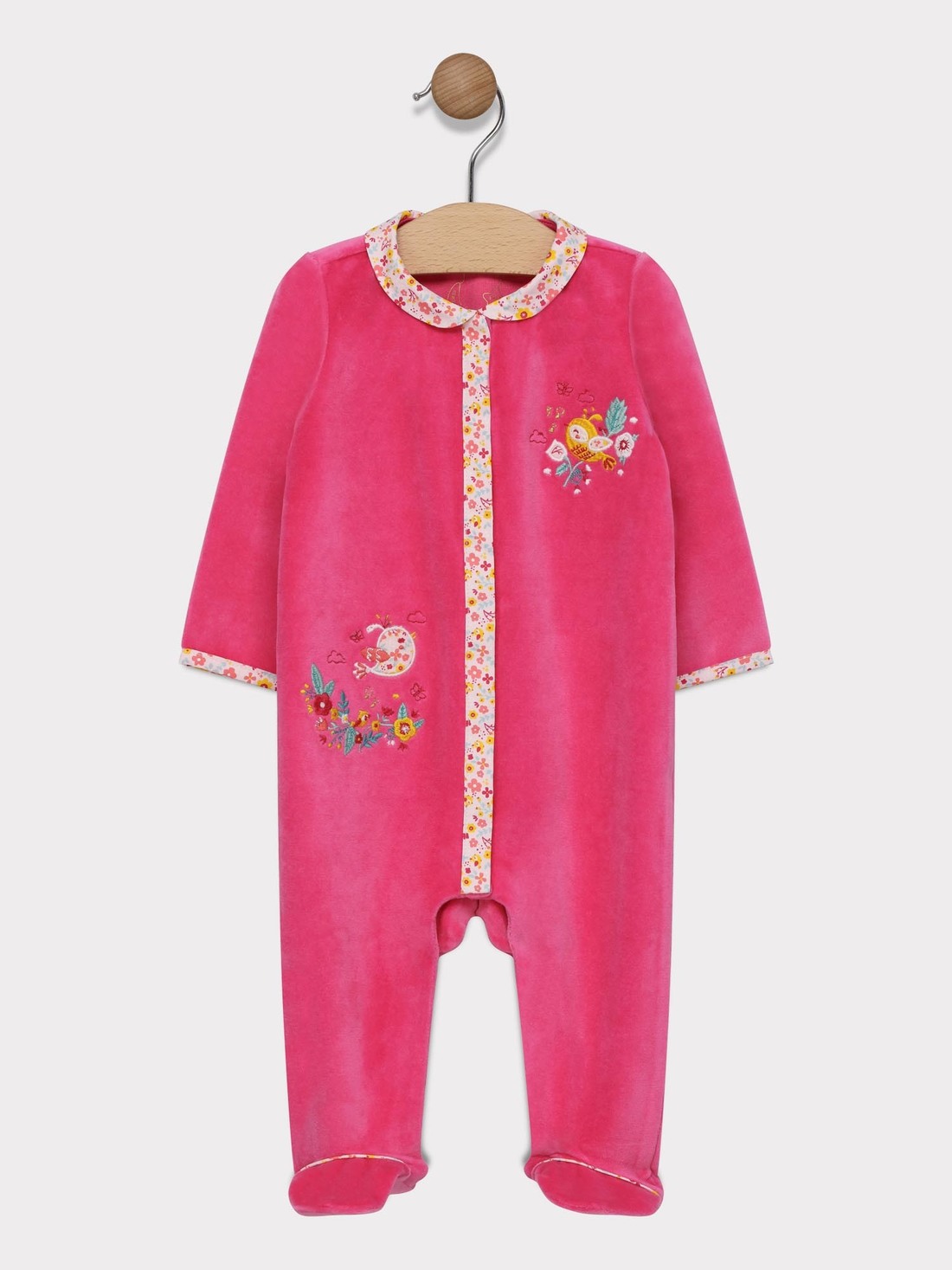 Grenouillere rose passion bébé fille
