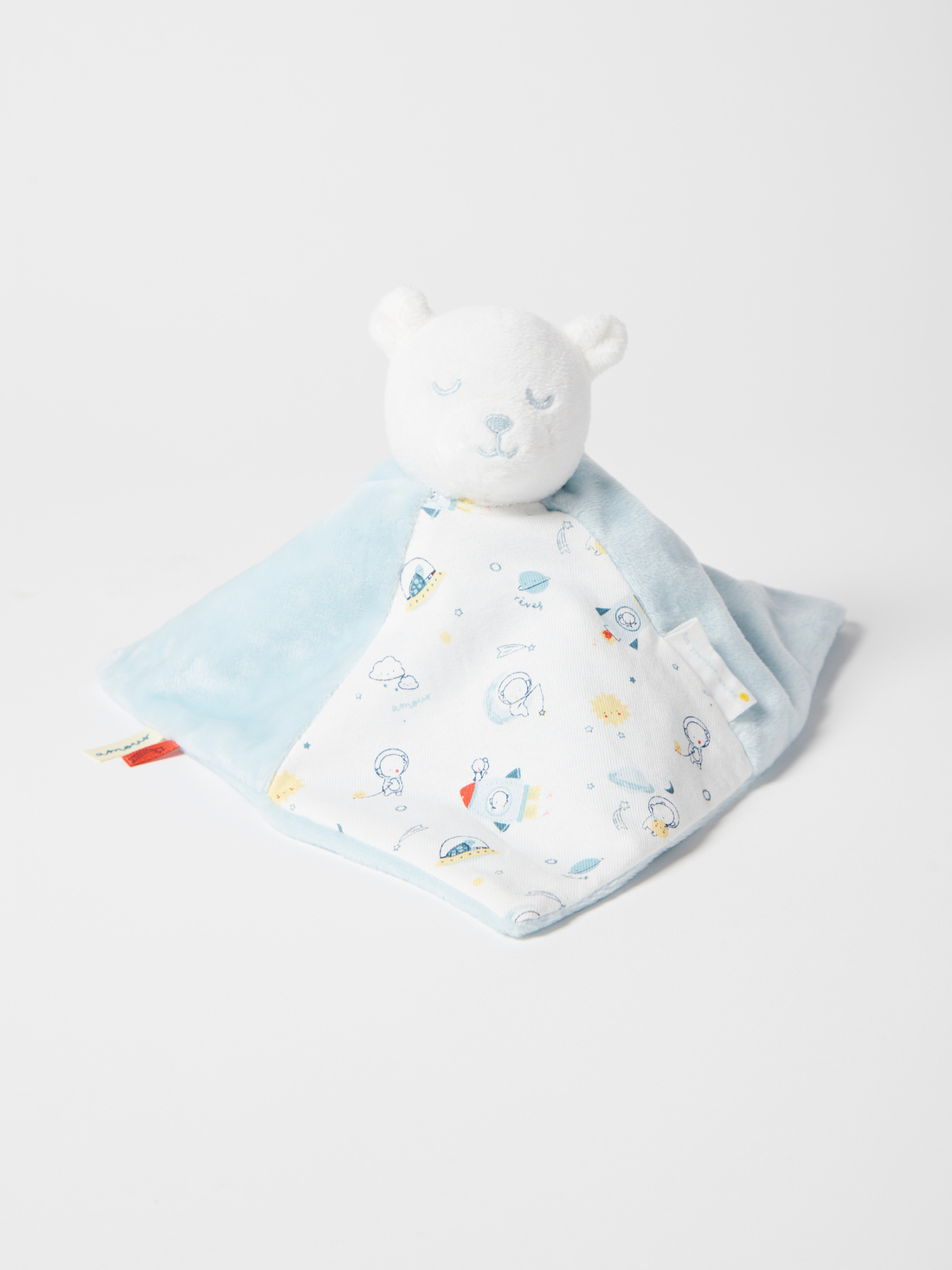 Doudou plat ourson bébé garçon